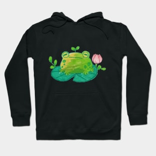 Cute frog smiling Hoodie